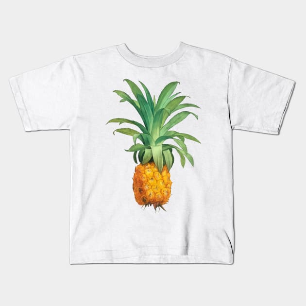 Pineapple Kids T-Shirt by CatyArte